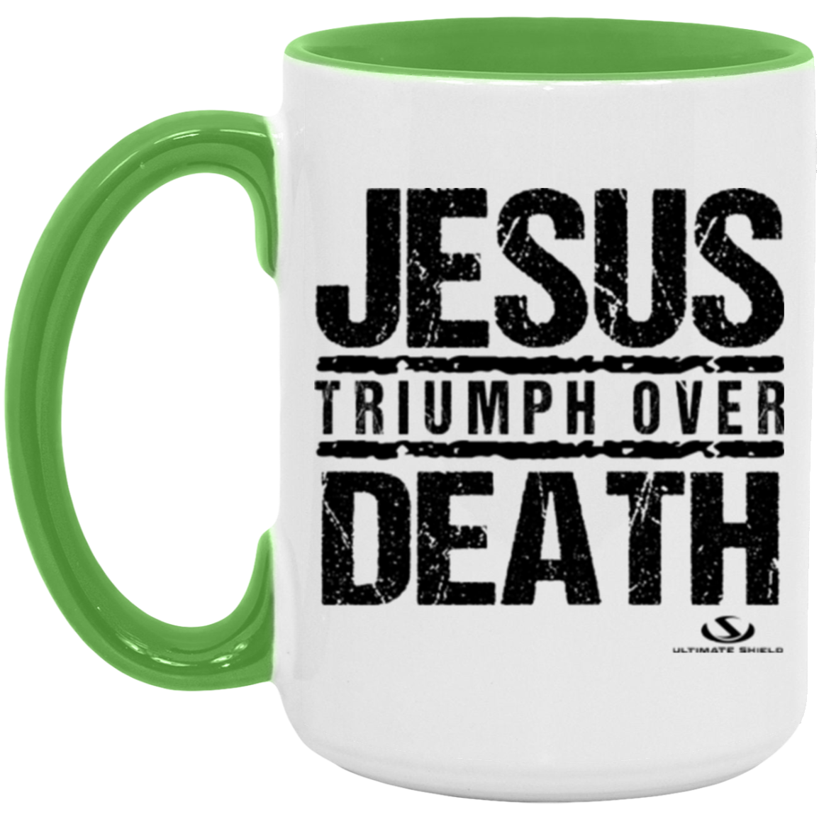 JESUS TRIUMPH OVER DEATH 15oz. Accent Mug - The Shield of Light