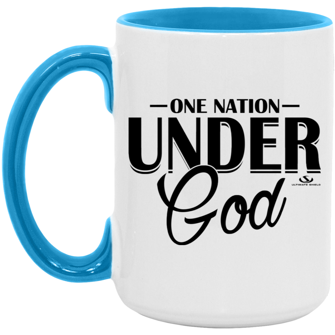 ONE NATION UNDER GOD 15oz. Accent Mug - The Shield of Light