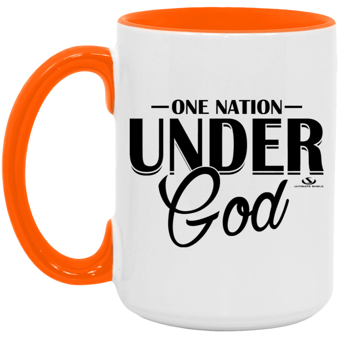 ONE NATION UNDER GOD 15oz. Accent Mug - The Shield of Light