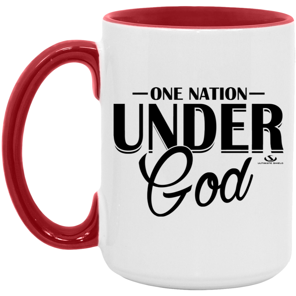 ONE NATION UNDER GOD 15oz. Accent Mug - The Shield of Light