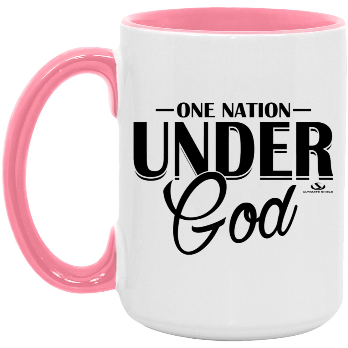 ONE NATION UNDER GOD 15oz. Accent Mug - The Shield of Light
