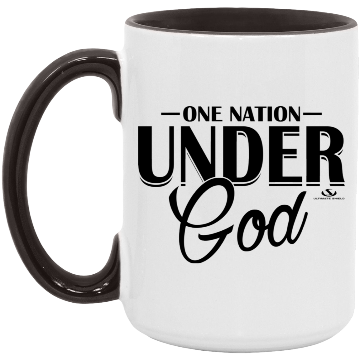 ONE NATION UNDER GOD 15oz. Accent Mug - The Shield of Light