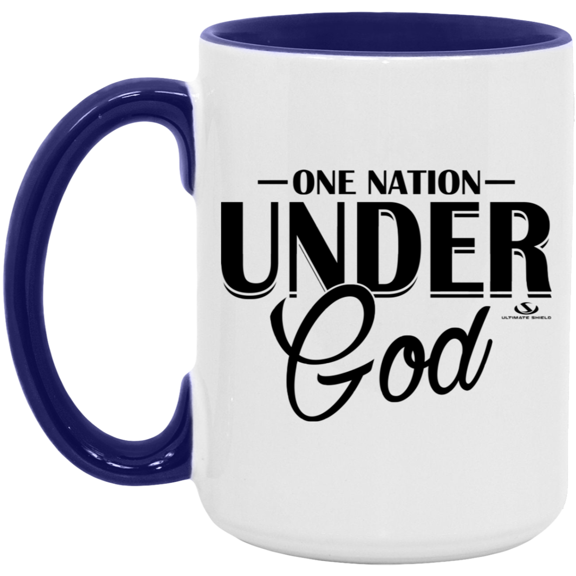 ONE NATION UNDER GOD 15oz. Accent Mug - The Shield of Light
