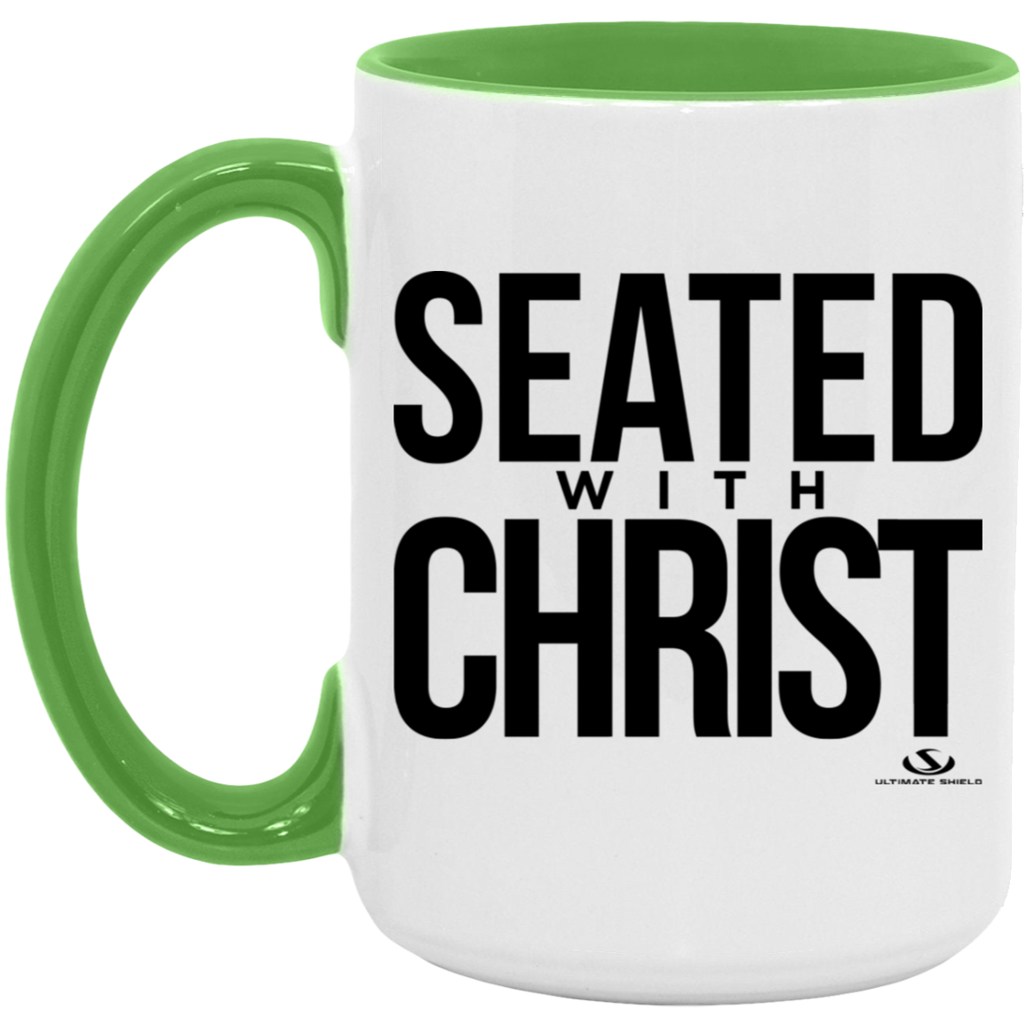 SEATED WITH CHRIST 15oz. Accent Mug - The Shield of Light