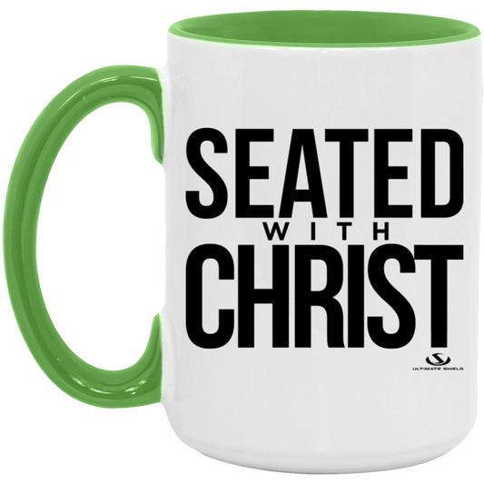 SEATED WITH CHRIST 15oz. Accent Mug - The Shield of Light