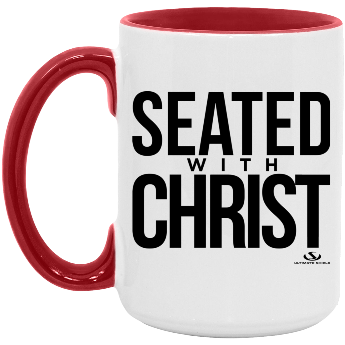 SEATED WITH CHRIST 15oz. Accent Mug - The Shield of Light