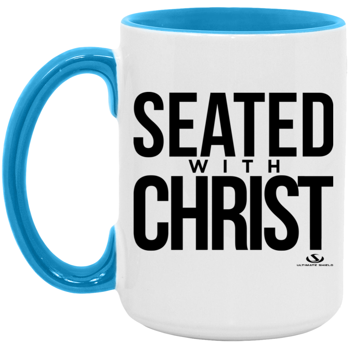 SEATED WITH CHRIST 15oz. Accent Mug - The Shield of Light