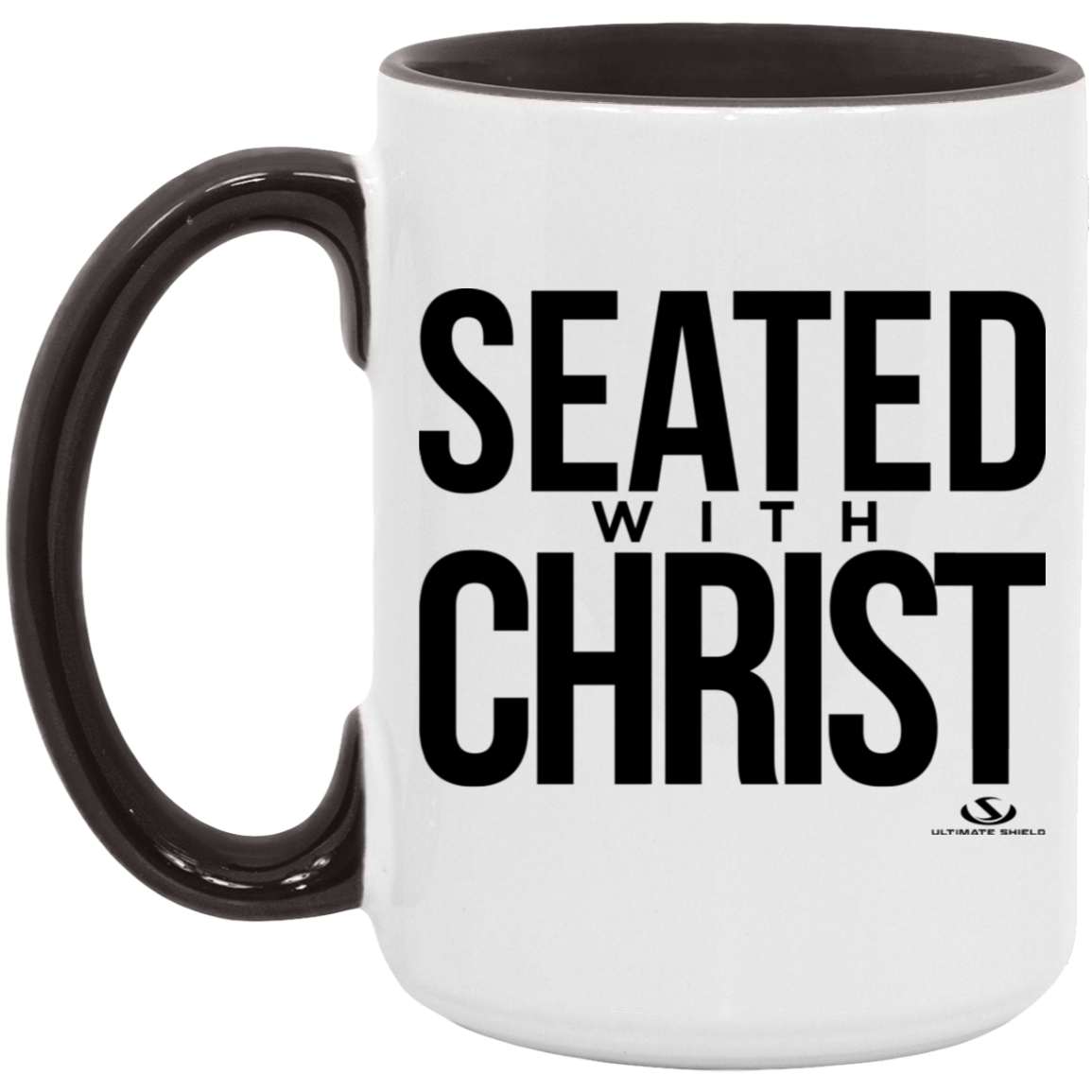SEATED WITH CHRIST 15oz. Accent Mug - The Shield of Light