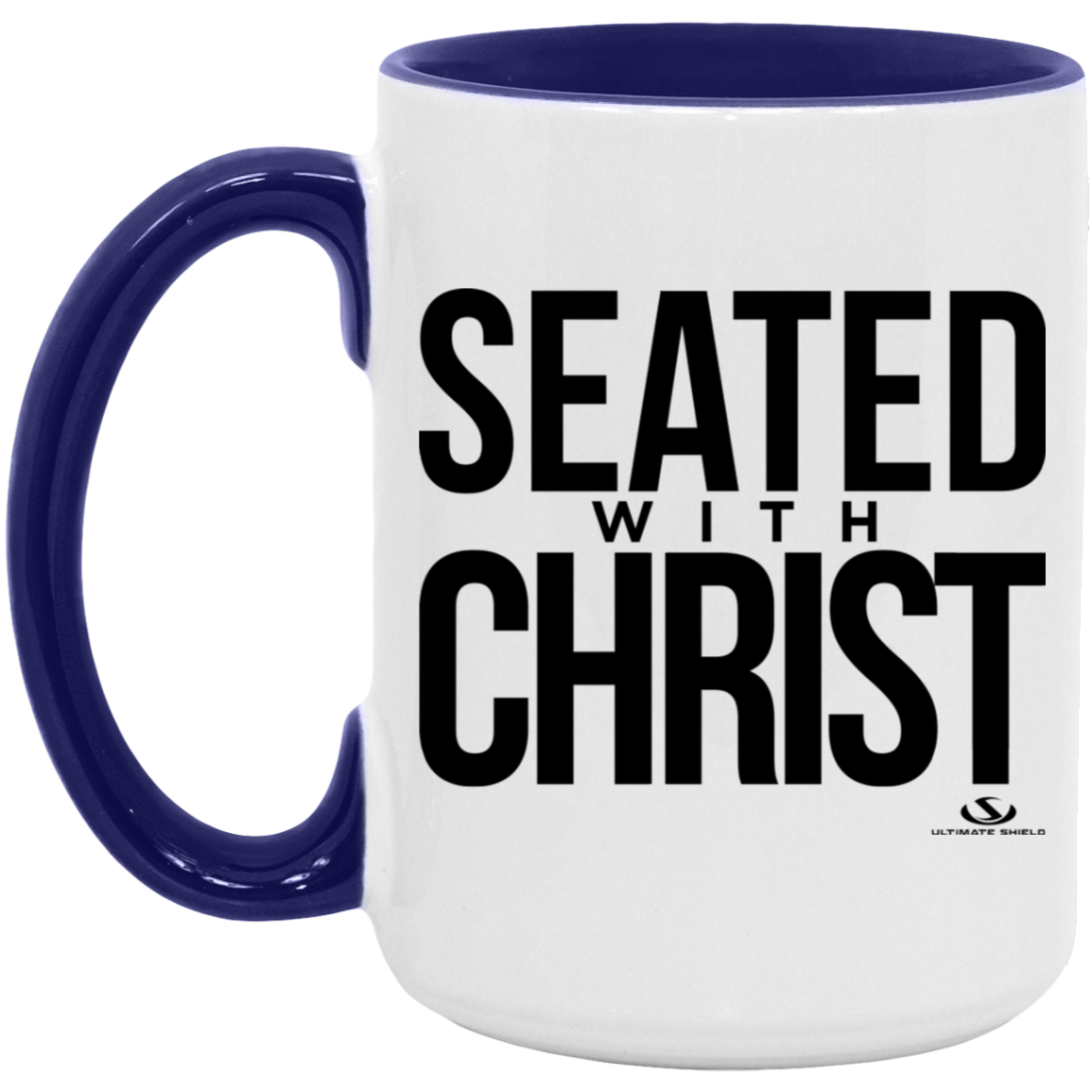 SEATED WITH CHRIST 15oz. Accent Mug - The Shield of Light