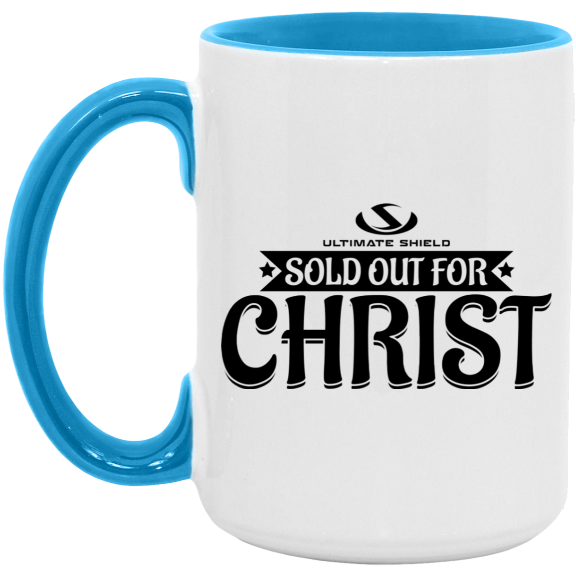 SOLD OUT FOR CHRIST 15oz. Accent Mug - The Shield of Light