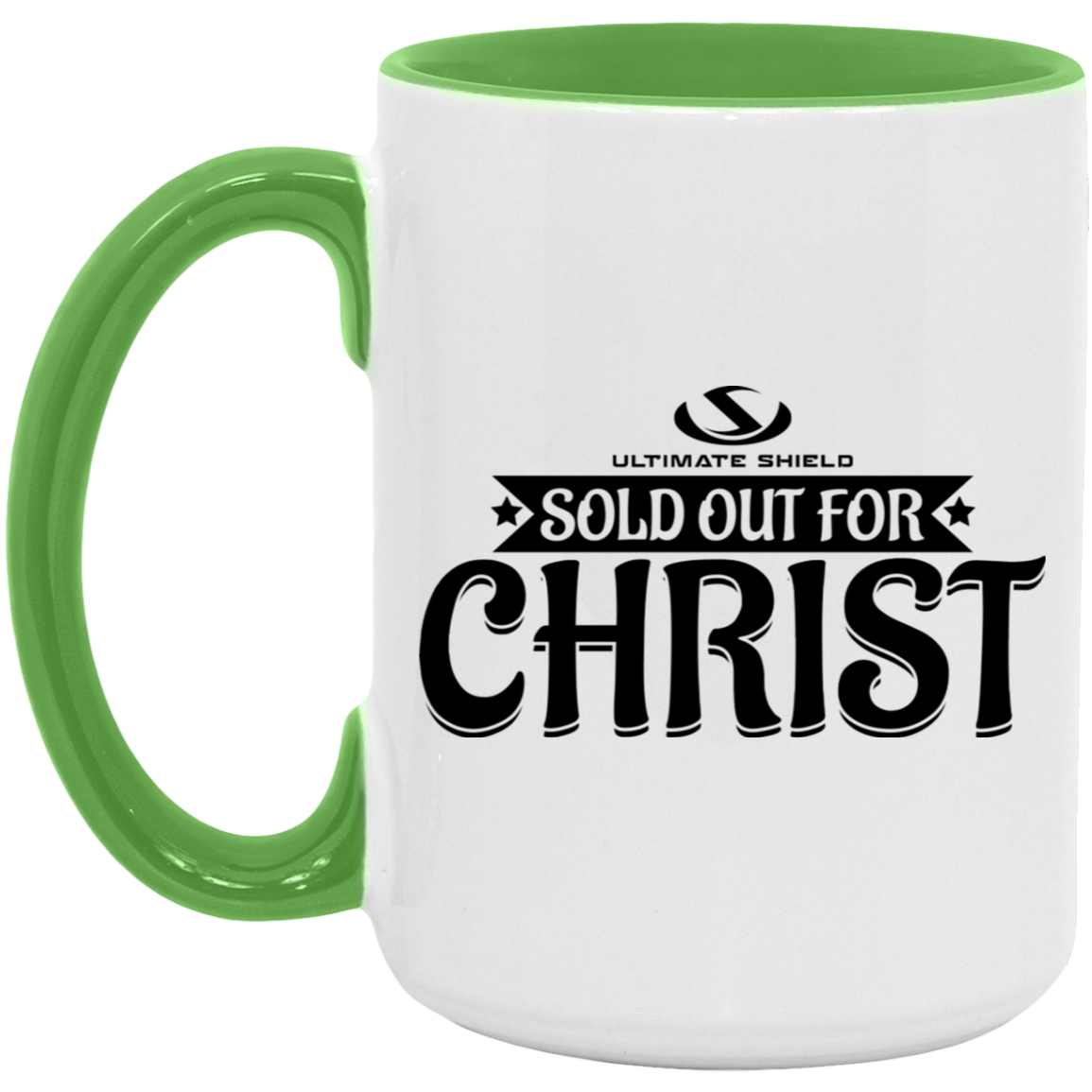 SOLD OUT FOR CHRIST 15oz. Accent Mug - The Shield of Light